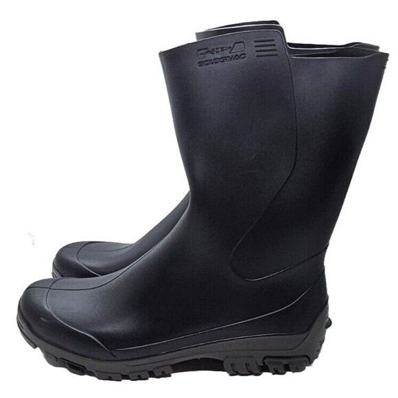Unisex Adult Solognac Size US 9/10 EU 43/44 Waterproof Black Rubber Boots VG+ - Picture 3 of 8